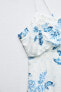 Фото #9 товара Платье в бельевом стиле с цветочным принтом ZARA