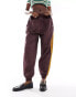 Adidas Originals 80s track pant in shadow brown Коричневый, M - фото #5