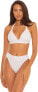 Фото #1 товара Becca by Rebecca Virtue Bianca 285942 Banded Triangle Bikini Top, Size Small