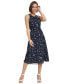 ფოტო #5 პროდუქტის Women's Printed Halter Belted Midi Dress