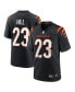 ფოტო #4 პროდუქტის Men's Daxton Hill Black Cincinnati Bengals 2022 NFL Draft First Round Pick Game Jersey