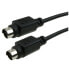Фото #1 товара ICIDU S-Video Cable - 2m - 2 m - S-Video (4-pin) - S-Video (4-pin) - Black - Male/Male - 93 mm