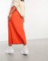 Urban Threads midaxi skirt in bright orange