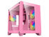 Фото #2 товара DIYPC ARGB-Q3.v2-Pink Pink USB3.0 Tempered Glass Micro ATX Gaming Computer Case