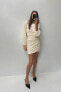Фото #1 товара Платье мини с боковым складками ZARA