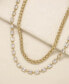 ფოტო #2 პროდუქტის Double The Trouble Crystal and 18K Gold Chain Women's Necklace Set