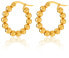 Fashion gilded beaded earrings circles