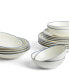 Фото #1 товара Maze Denim Line 16 Piece Dinnerware Set, Service for 4