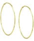 ფოტო #3 პროდუქტის Polished Wire Extra-Large Hoop Earrings, 80mm, Created for Macy's