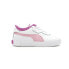 Фото #1 товара Puma Cali Rose Perforated Lace Up Toddler Girls White Sneakers Casual Shoes 392