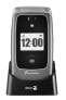 Doro Primo 418 - Flip - 7.11 cm (2.8") - 3 MP - Bluetooth - 1000 mAh - Graphite
