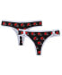 Фото #1 товара Women's Brown Cleveland Browns Gauge Allover Print Knit Thong