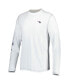 Men's White New England Patriots Laces Out Billboard Long Sleeve T-shirt