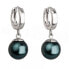 Фото #1 товара Decent silver earrings with synthetic pearl 71141.3 tahiti