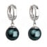 Decent silver earrings with synthetic pearl 71141.3 tahiti