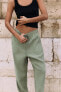 Flowing cropped trousers