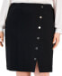Фото #3 товара Plus Size Snap-Embellished Pencil Skirt