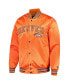 ფოტო #3 პროდუქტის Men's Orange Denver Broncos Elliot Varsity Full-Snap Jacket