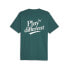 Puma Legacy Graphic Crew Neck Short Sleeve T-Shirt Mens Green Casual Tops 622739