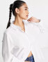 Vero Moda oversized shirt in white Белый, S - EU 36 - фото #3