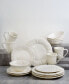 Chloe 16 Piece White Dinnerware Set