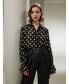 ფოტო #6 პროდუქტის Women's Polka Dots Georgette Blouse