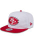 Фото #1 товара Men's White/Scarlet San Francisco 49ers 2024 NFL Training Camp Golfer Snapback Hat