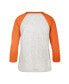 ფოტო #2 პროდუქტის Women's Gray San Francisco Giants City Connect Retro Daze Ava Raglan 3/4-Sleeve T-shirt