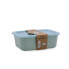 Прямоугольная коробочка для завтрака с крышкой Quid Inspira 1,34 L Зеленый Пластик (12 штук)