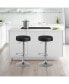 Фото #13 товара Set of 2 Round Bar Stool Adjustable Swivel Pub Chair