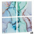 Фото #1 товара Набор из четыре рамок Полотно Мрамор Синий 35 x 7 x 35 cm (6 штук)