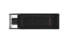 Kingston DataTraveler 70 - 128 GB - USB Type-C - 3.2 Gen 1 (3.1 Gen 1) - Cable - 7 g - Black