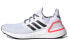Фото #2 товара adidas Ultraboost 20 织物 运动 低帮 跑步鞋 女款 白红 / Кроссовки Adidas Ultraboost 20 FX9576