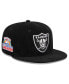 ფოტო #1 პროდუქტის Men's Black Las Vegas Raiders Throwback Cord 59FIFTY Fitted Hat