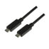 LogiLink CU0129 - 1 m - USB C - USB C - USB 3.2 Gen 2 (3.1 Gen 2) - 10000 Mbit/s - Black