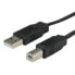 Фото #7 товара ROLINE USB 2.0 Flat Cable 0.8 m - 0.8 m - USB A - USB B - USB 2.0 - Male/Male - Black