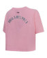 ფოტო #2 პროდუქტის Women's Pink Philadelphia Eagles Cropped Boxy T-shirt