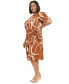 Фото #3 товара Plus Size Balloon-Sleeve Sarong Dress