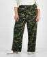 Trendy Plus Size Camo-Print Cargo Pants Камуфляж, 4X - фото #4