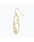 Sanctuary Project by Hammered Modern Art Face Statement Drop Earrings Gold