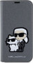 Karl Lagerfeld Etui Karl Lagerfeld KLBKP14SSANKCPG Apple iPhone 14 bookcase srebrny/silver Saffiano Karl & Choupette