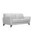 Фото #2 товара Jedd 82" Genuine Leather with Wood Legs in Contemporary Sofa