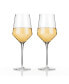 Фото #1 товара Raye Angled Crystal Chardonnay Wine Glasses, Set of 2, 13 Oz