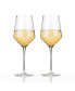 Raye Angled Crystal Chardonnay Wine Glasses, Set of 2, 13 Oz