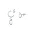 Istanti SAVZ07 beautiful asymmetric steel luck earrings