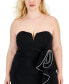 Фото #3 товара Trendy Plus Size Strapless Ruffled Dress