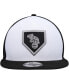 Men's White, Black Oakland Athletics 2022 Clubhouse Trucker 9FIFTY Snapback Hat Черно-белый - фото #2