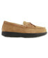 ფოტო #1 პროდუქტის Signature Men's Genuine Suede Moccasin Comfort Slipper with Berber lining