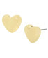Gold-Tone Puffy Heart Stud Earrings