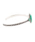 ფოტო #3 პროდუქტის Shield Genuine Lime Turquoise Oval Cuff Bracelet